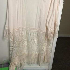 Xhilaration Sweaters - Target Off-White kimono with fringes Xhilaration Sweaters - Target Off-White kimono with fringes